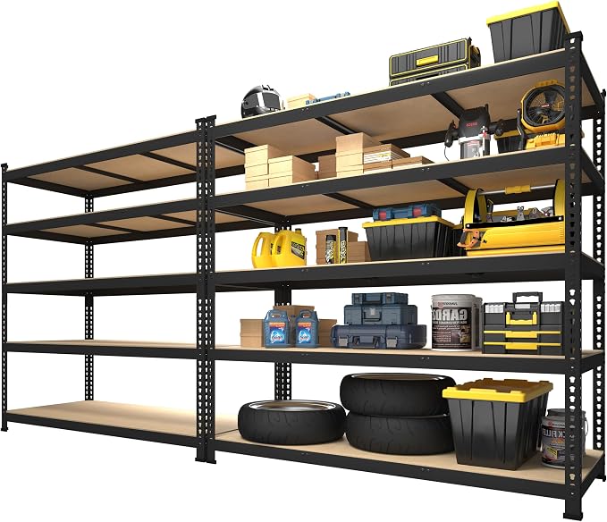 PrimeZone 2 Pack Storage Shelves 48" x 24" x 72" by PrimeZone