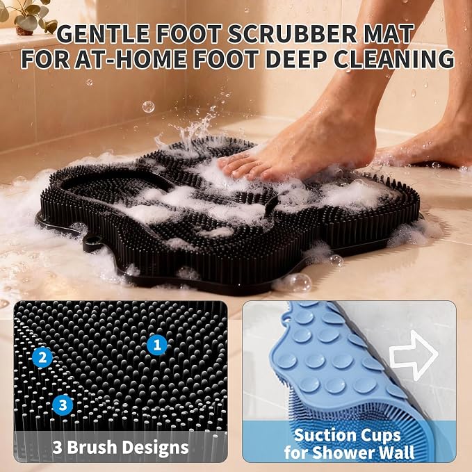 Show Foot Scrubber Mat & Silicone Back Scrubber - Image 4