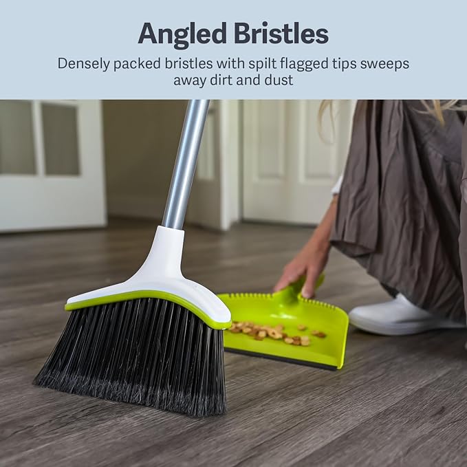 Casabella Basics 2-Piece Angled Broom and Dustpan Set - Image 5