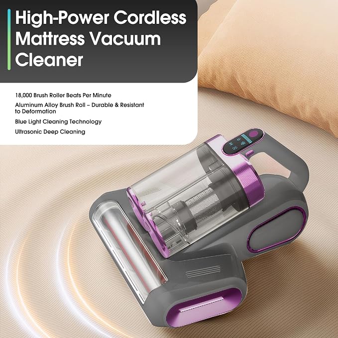 Cordless Handheld Vacuum for Mattress, Sofa & Carpet - Image 2