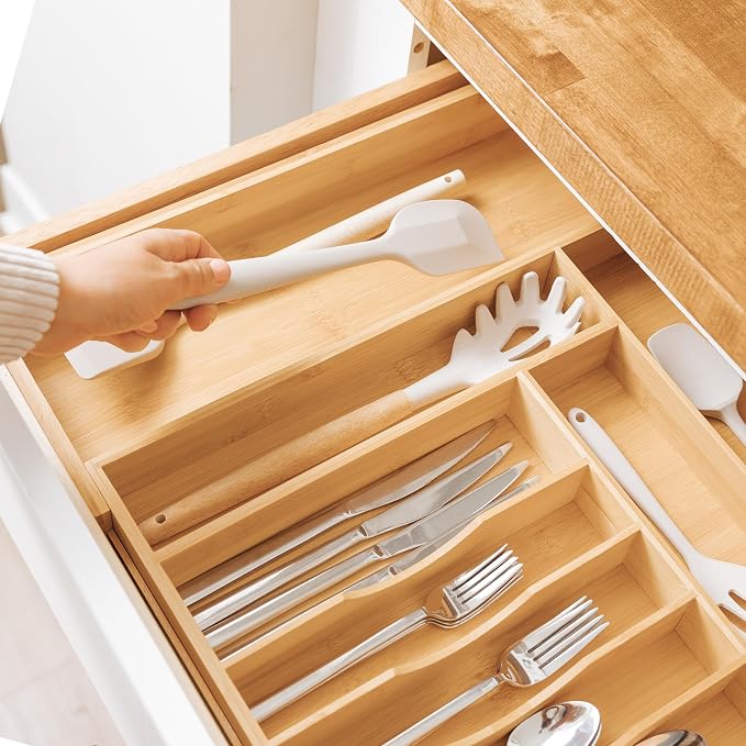 KitchenEdge Premium Silverware, Flatware and Utensil Organizer - Image 6