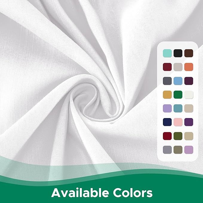 Biscaynebay Wrap Around Bed Skirts for Twin & Twin XL Beds with Extra Long Drop of 21", White Adjustable Elastic Dust Ruffles Easy Fit Wrinkle Resistant Silky Luxurious Fabric Machine Washable
