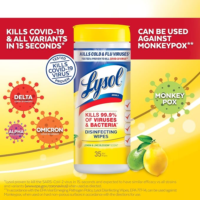 Lysol Disinfectant Wipes, Dorm Room Essentials - Image 5