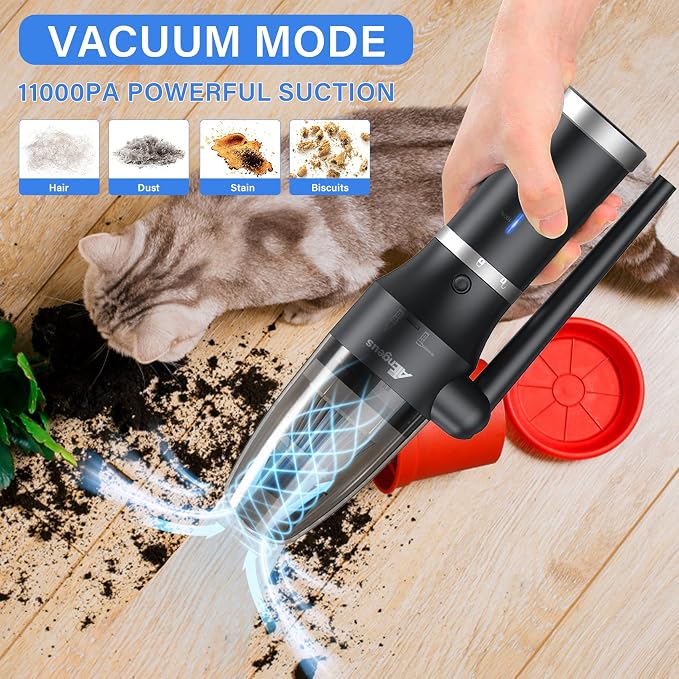 ATEngeus Compressed Air Duster & Vacuum, 77000 RPM Cordless Air Duster - Image 4