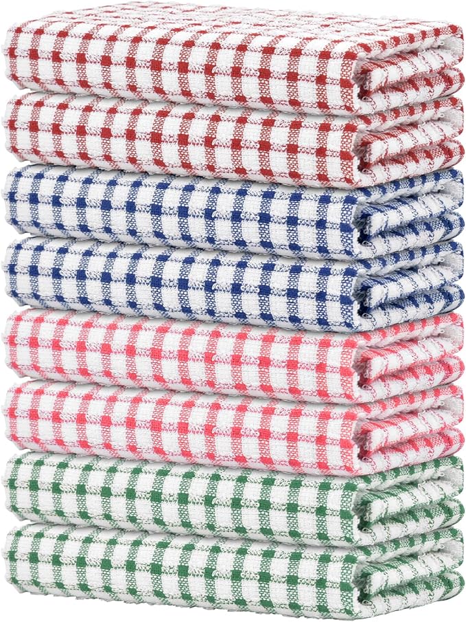Nialnant 8 Pack Kitchen Towels, Dish Towels by Nialnant