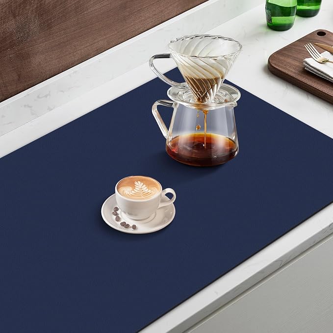 WISELIFE Coffee Mat Super Absorbent Dish Drying Mat Bar Accessories Match - Image 5