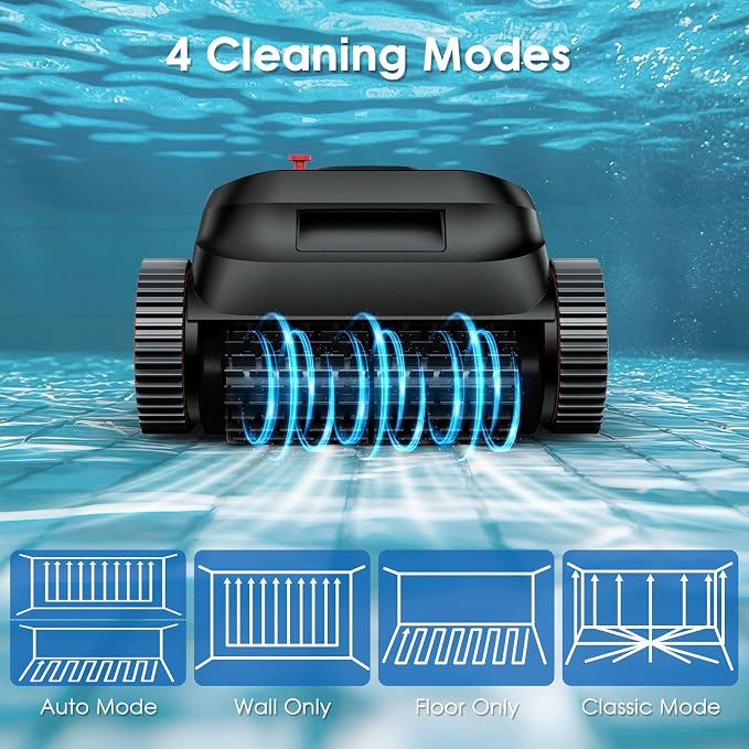 NIXBOT QP5 Robotic Pool Cleaner, Cordless Pool Vacuum - Image 4