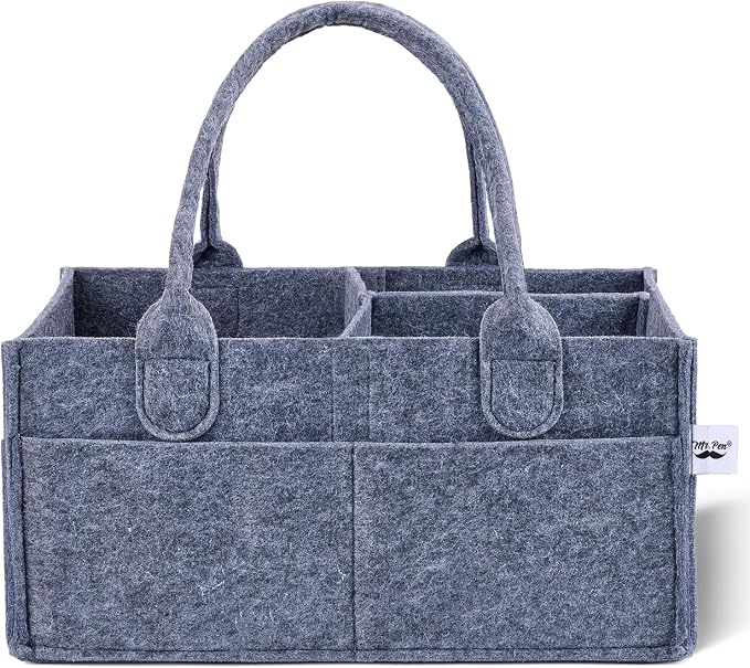 Mr. Pen- Baby Diaper Caddy Organizer, Charcoal Gray, Car Diaper Caddy, Baby by MrPen