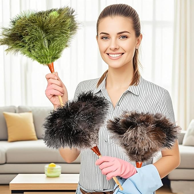 Natural Good Ostrich Feather Duster - Image 5