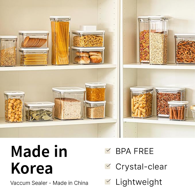 VAKUEN Premium Airtight Food Storage Containers Mega 8P/Set. Total 46.11cup - Image 4