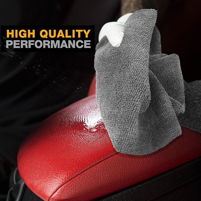 Eurow Ultrasonic Cut 300 GSM Microfiber Cleaning Towels, Streak-Free, Ultra - Image 4
