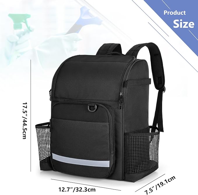 LoDrid Cleaning Bag with Thickened Adjustable Shoulder Straps, Large Cleaning - Image 6