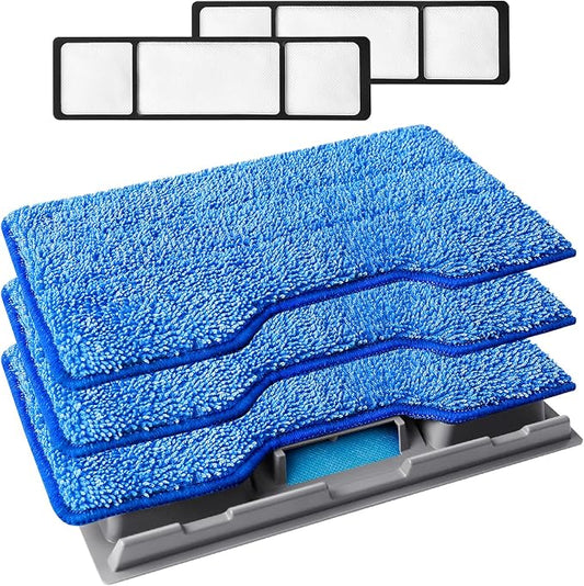 KEEPOW Reusable Mop Pads Refills, Replacement Pads Compatible by KEEPOW
