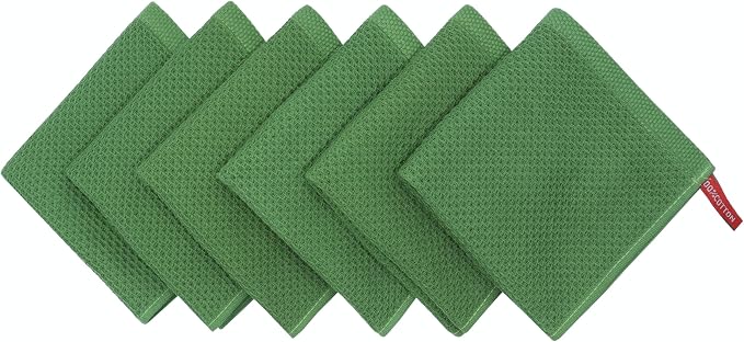 Mia'sDream Cotton Dish Cloths Dish Rags Waffle Weave Kitchen Towel, Soft and - Image 2