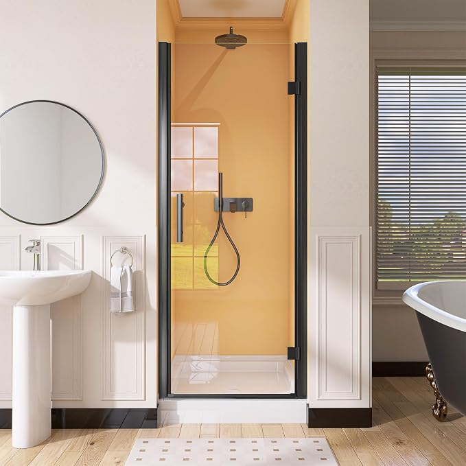GETPRO Pivot Shower Door Hinged Frameless 32 in. W x 72 in. H Swing Single by GETPRODeluxeBathroomSolutionExpert