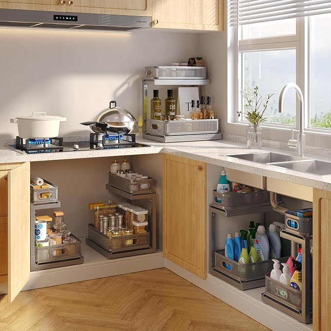 2-Pack Under Sink Storage Organizer - Image 7