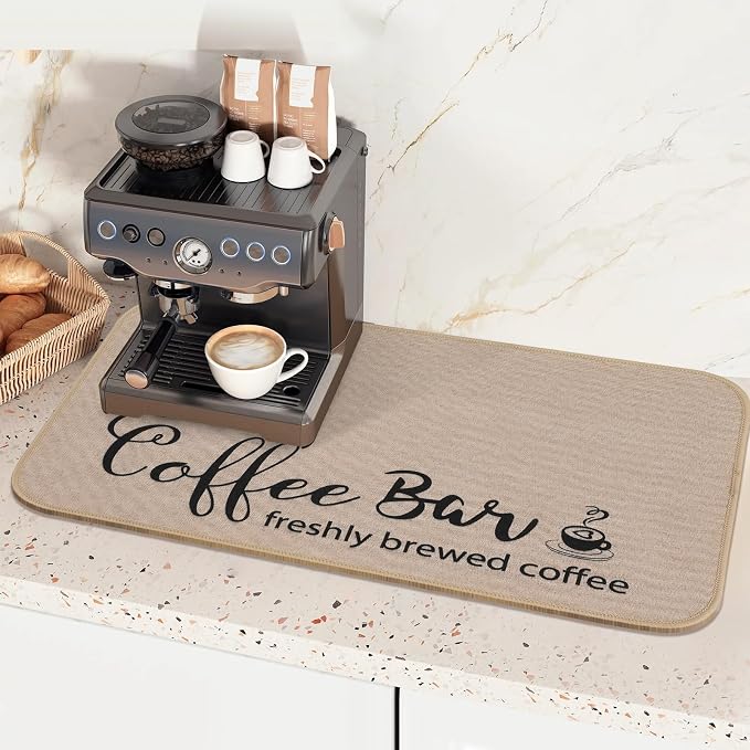 Findosom Dish Drying Mat, Cuttable Drying Mat by Findosom