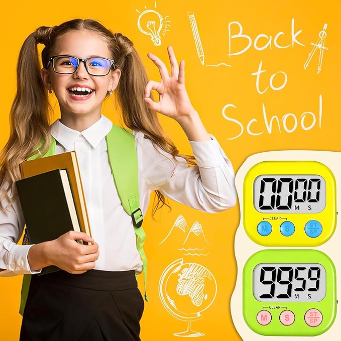 ZILLEEN Classroom Timer for Kids Teachers 2 Pack Digital Timers - Image 5