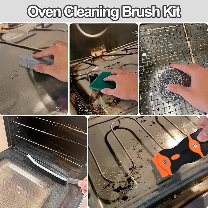 XANGNIER Heavy Duty Oven Cleaner Brush Sets, Oven Cleaning Kits Tools - Image 3
