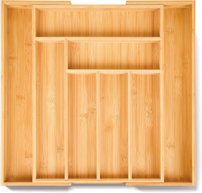 100% Bamboo Expandable Drawer Organizer by Unknown