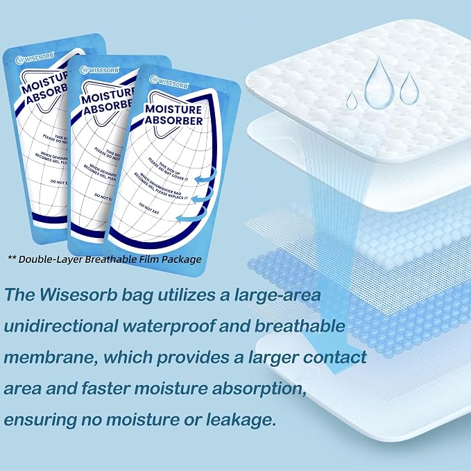 25 Gram 10 Packs Moisture Absorbers Packs, Leakproof Desiccant Dehumidifier Bags - Image 5