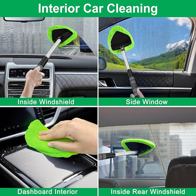 XINDELL Windshield Cleaner Tool – Car Interior Window Cleaning Kit - Image 3