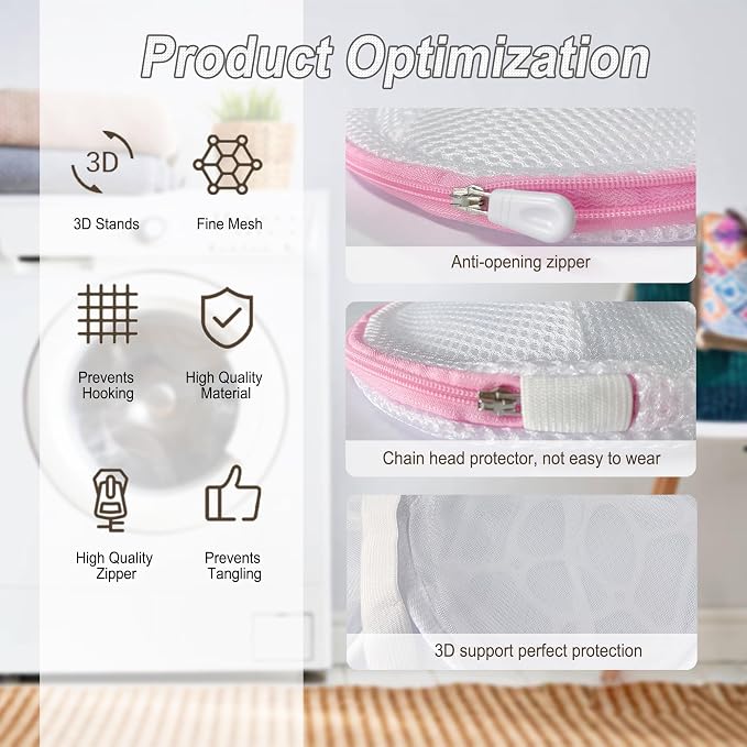 8 Pcs Bra Wash Bags for Laundry - Image 4
