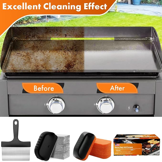 MEKER Griddle Cleaning Kit for Blackstone, Flat Top Grill Cleaning Kit - Image 5