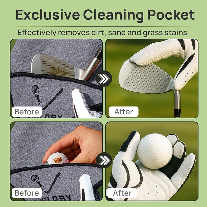 Magnetic Golf Towel for Bag 18" x 18" - Image 4