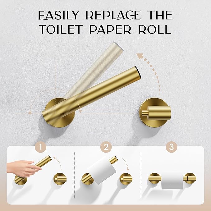 Day Moon™ Gold Toilet Paper Holder - Image 3