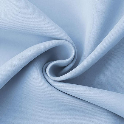 BGment Baby Blue Room Darkening Curtains 63 Inches Long for Kids Bedroom - Rod Pocket Thermal Insulated Blackout Curtain for Living Room, 42 x 63 Inch, 2 Panels