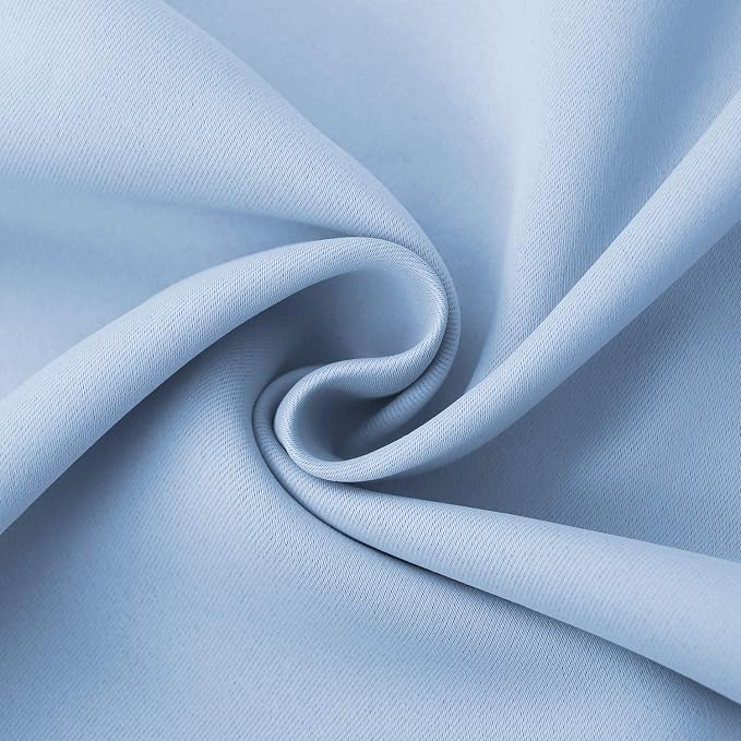 BGment Baby Blue Room Darkening Curtains 63 Inches Long - Image 7