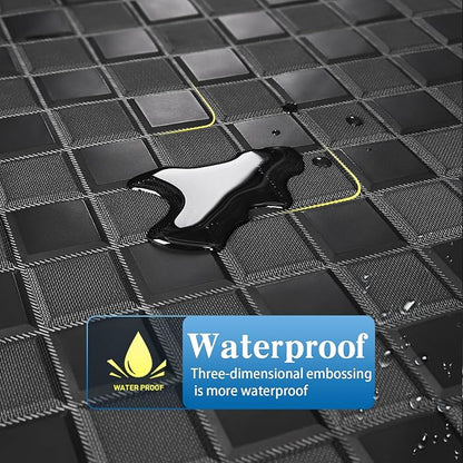 Cargo Mat & Backrest Mats for 2021-2024 2025 Toyota Venza Accessories, All Weather Waterproof Rear Cargo Liner Rear Trunk Liner Back Seat Cover Protector