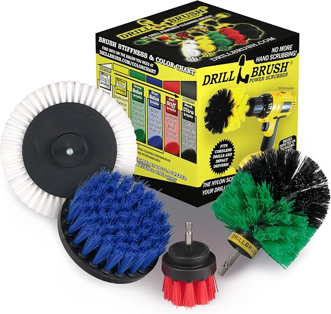 Drillbrush Wheel Cleaning Auto Scrubber Brush by Drillbrush