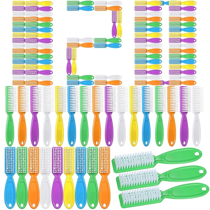 Mifoci 120 Pcs Handle Grip Nail Brush by Mifoci