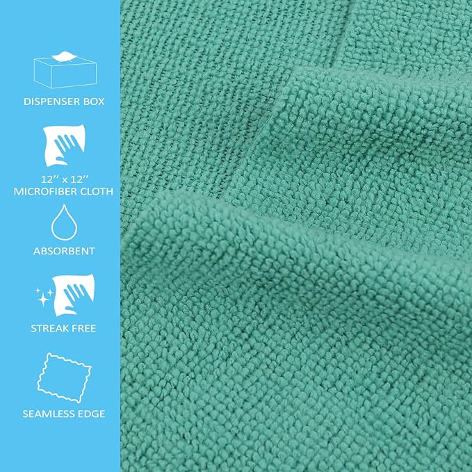 Tricol Clean Profesional Resuable Lint Free Microfiber Edgeless Cleaning Cloth - Image 4