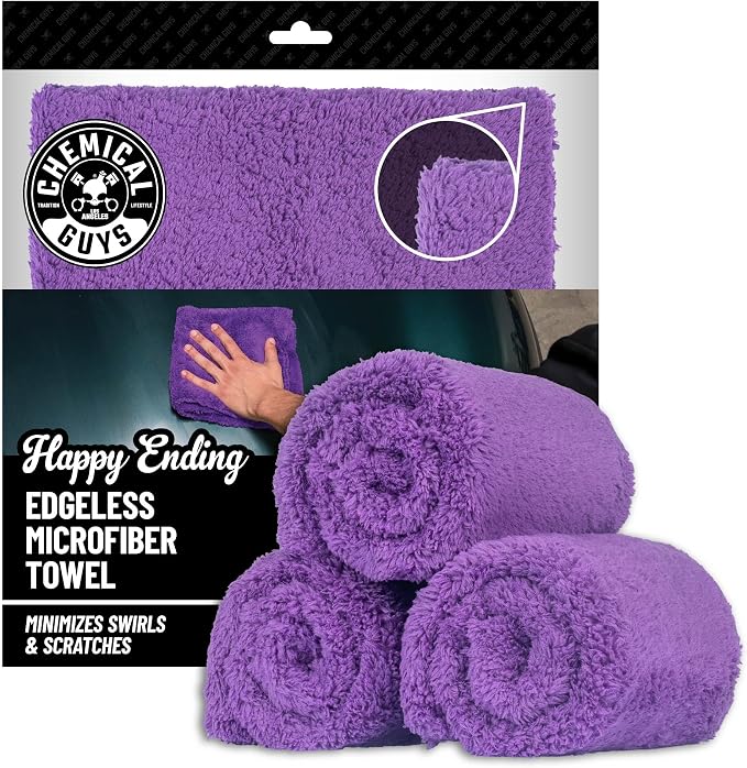 Chemical Guys MIC34803 Happy Ending Ultra Plush Edgeless Microfiber Towel by ChemicalGuys