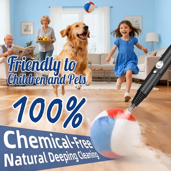 60.87oz Heavy Duty Steam Cleaner 10s Rapid Heating Handheld Steam Cleaner - Image 4