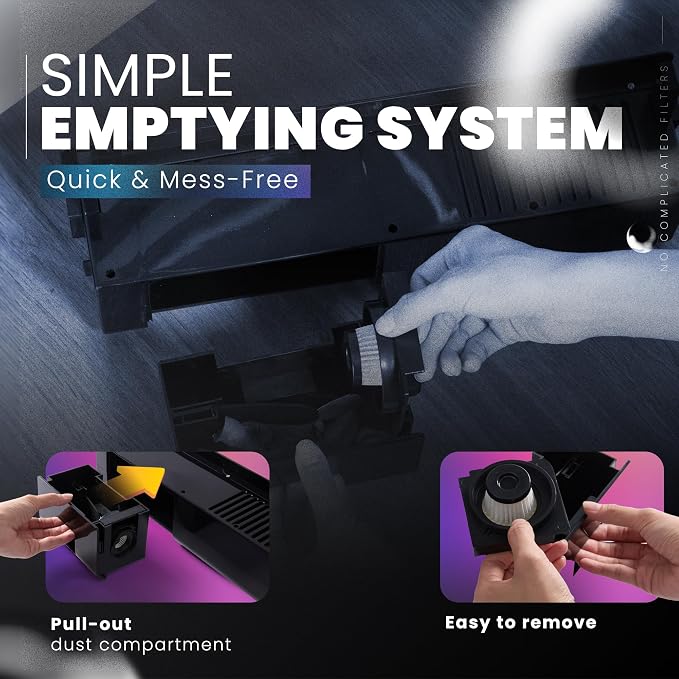 Teko Under-Counter Toe Kick Automatic Vacuum System, Cordless Strong-Suction - Image 7
