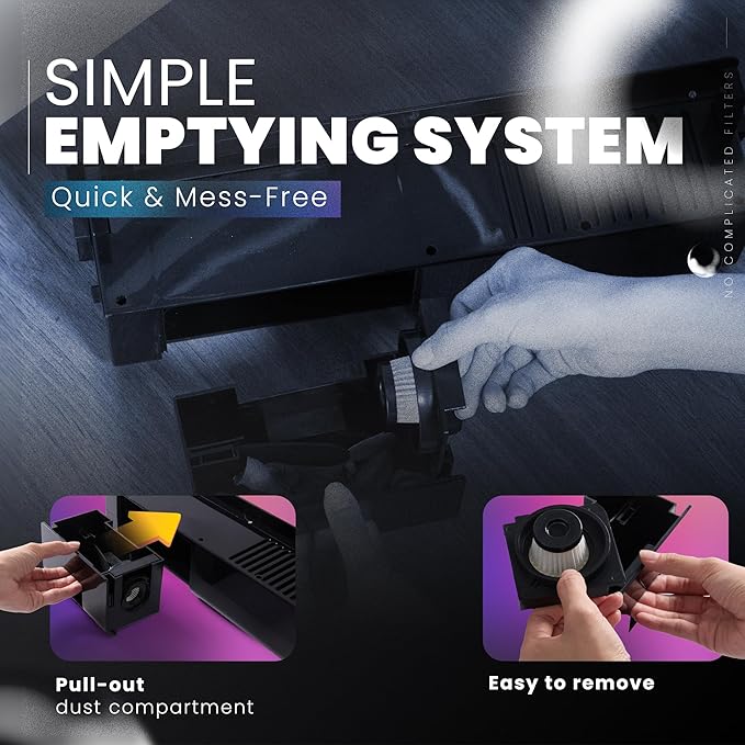 Teko Under-Counter Toe Kick Automatic Vacuum System, Cordless Strong-Suction - Image 6