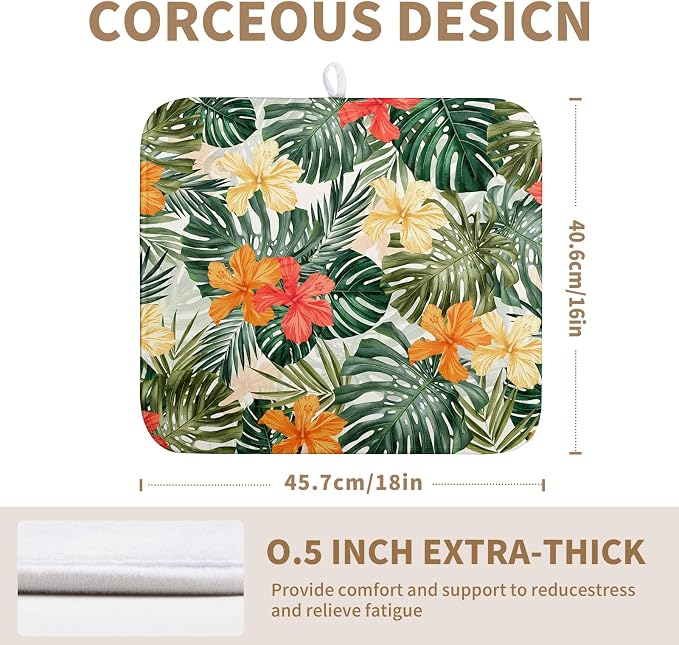 Tropical Leaves Flower Drying Mat - Image 2