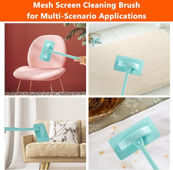 Window Screen Cleaner and Groove Cleaning Brush, Mesh Screen Cleaning Brush and - Image 7