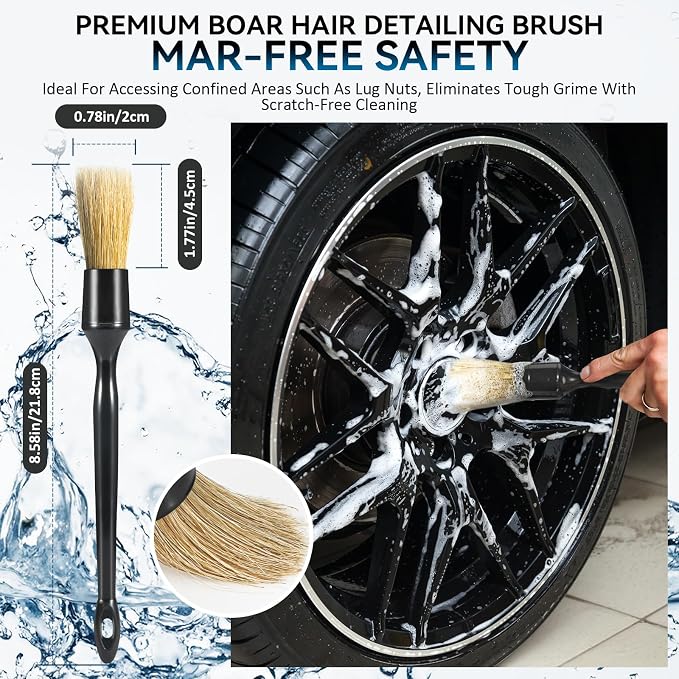 Tire Brushes for Cleaning Tires, Car Wheel Brushes for Cleaning Wheels - Image 6