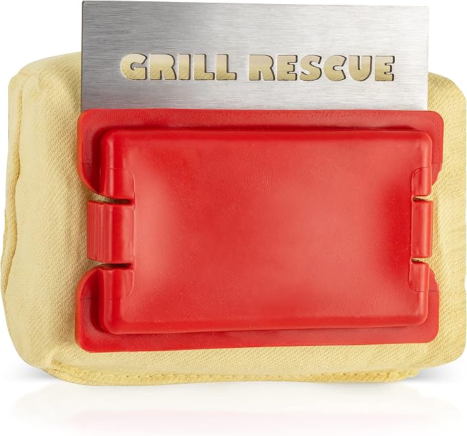 Grill Rescue BBQ Replaceable Scraper Cleaning Head, Bristle Free by GrillRescue