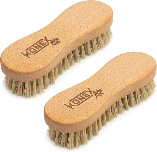 Konex Heavy-Duty Peanut-Shaped Brush 2-Pack, Durable and Long-Lasting Design by Konex