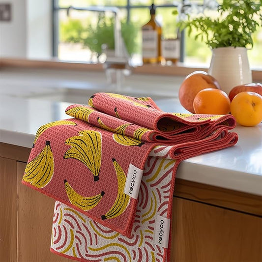 RECYCO Waffle Kitchen Towel Set of 2 by RECYCOHOMECOLLECTION