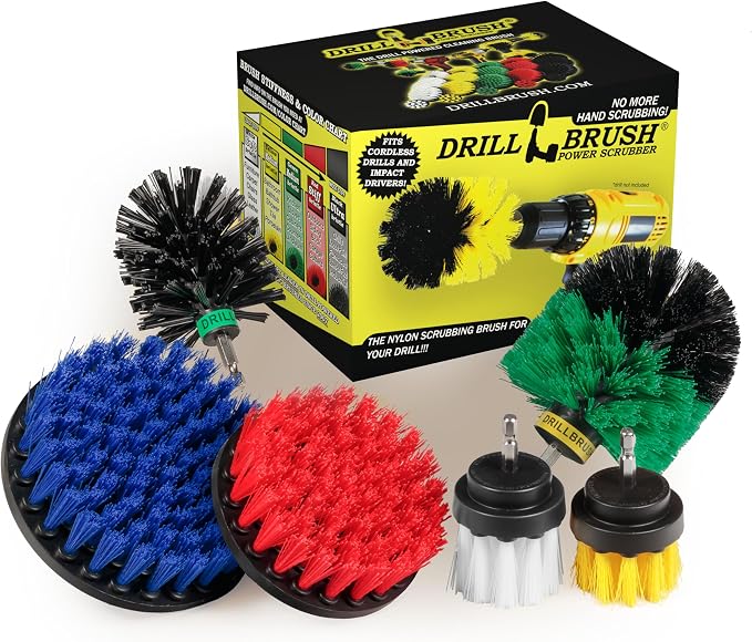 Variety Multi-Pack Drill Brush Attachments by Drillbrush