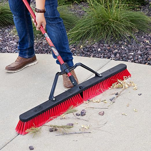 Libman Commercial 1101 Multi-Surface Heavy Duty Push Broom, Stainless Steel - Image 3