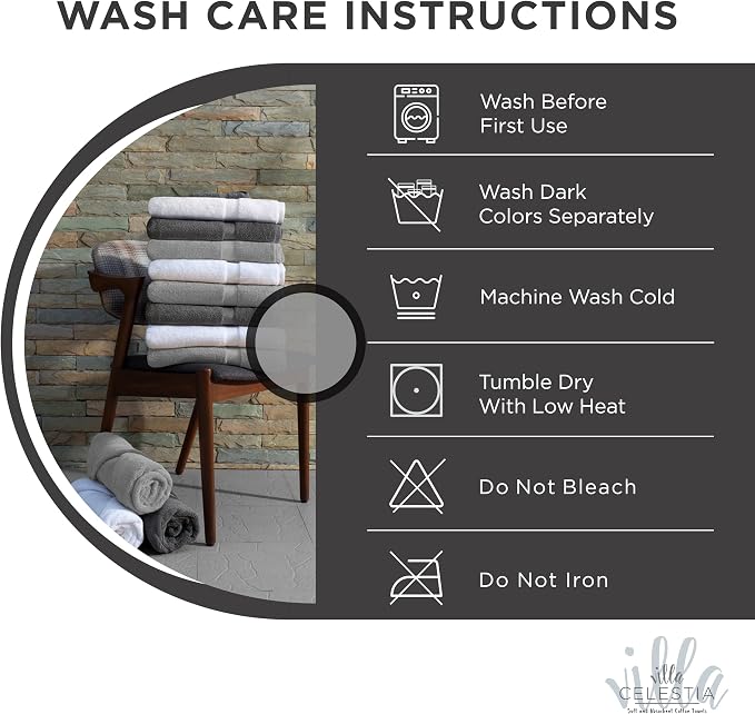 100% Cotton Hand Towel Set of 4, Sustainable, Highly Absorbent, Quick Drying - Image 5