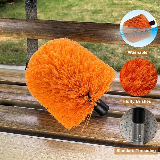 1 Pack Big Cobweb Duster Head Twist-On Spider Web Fuster - Image 3